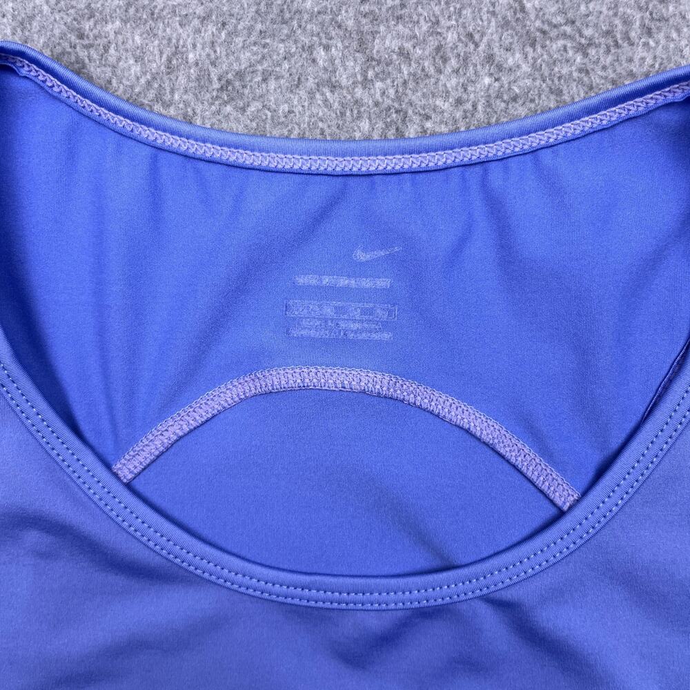 nike tankini swim top purple mesh panel swoosh medium - Picture 3 of 7